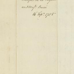 [Document, 1785 September 16]