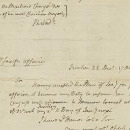[Document, 1784 December 22...