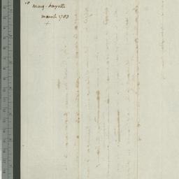 [Document, 1783 March n.d.]