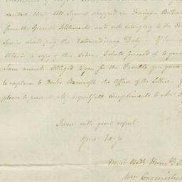 [Document, 1782 August 21]