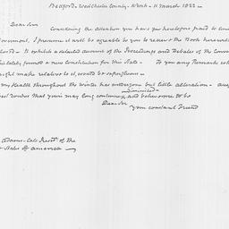 [Document, 1822 March 11]