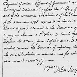 [Document, 1797 October 30]