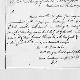 [Document, 1779 January 23]