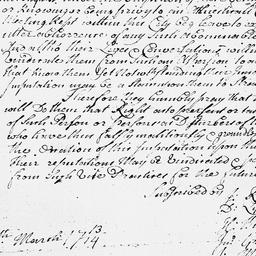 [Document, 1714 March 12]