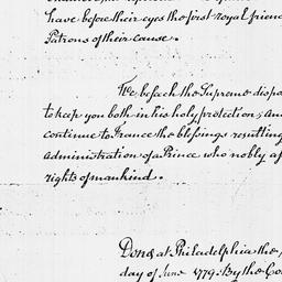 [Document, 1779 June 14]