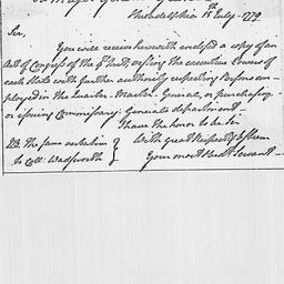 [Document, 1779 July 15]