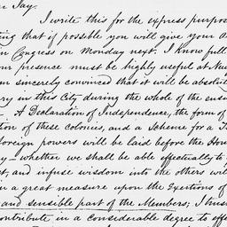 [Document, 1776 June 29]