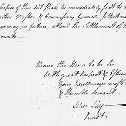 [Document, 1779 January 31]