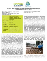 thumbnail for Inclusive Flood Resilience through Participatory Research, Insights from Durban’s INACCT Project .pdf