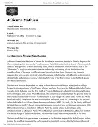 thumbnail for Julienne Mathieu – Women Film Pioneers Project.pdf