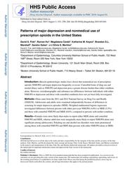thumbnail for Fink_Patterns of major depression and nonmedical use of prescription opioids in the United States..pdf
