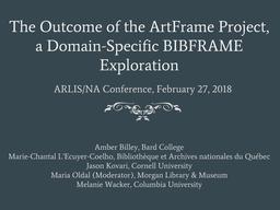 thumbnail for ARLIS ArtFrame Session 2018.pdf