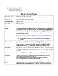 thumbnail for GRID3 COD - Health Facilities v6.0 Data Release Notes.pdf