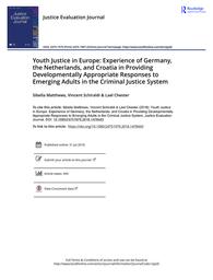 thumbnail for Youth Justice in Europe Experience of Germany the Netherlands and Croatia in Providing Developmentally Appropriate Responses to Emerging Adults in.pdf