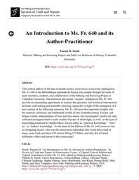 thumbnail for ann_300_ie_19_Smith_Introduction-MsFr640.pdf