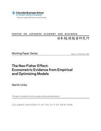 thumbnail for WP 364 Uribe Neo-Fisher Effect.pdf