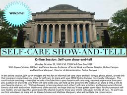 thumbnail for Self-Care Day 2018_Self-Care Show-and-Tell_Schinke and Marquart.pdf
