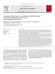 thumbnail for Associations Between Gender Nonconformity & Victimization_Social Science & Medicine.pdf