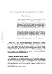thumbnail for Tibetan Publishing in the Early Post Mao Period.pdf