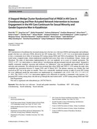 thumbnail for Stepped-Wedge Cluster PRIDE in HIV Care RCT_AIDS and Behavior.pdf