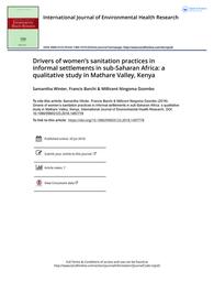 thumbnail for Winter et al. - 2018 - Drivers of women’s sanitation practices in informa.pdf