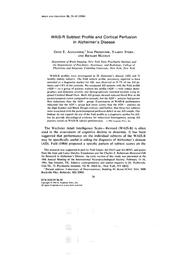 thumbnail for Alexander-1994-WAIS-R subtest profile and cort.pdf