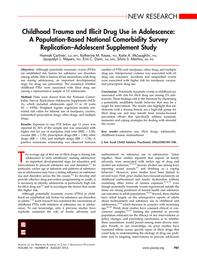 thumbnail for Carliner_Childhood Trauma and Illicit Drug Use in Adolescence A Population-Based National Comorbidity Survey Replication-Adolescent Supplement Study..pdf