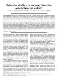 thumbnail for Selective decline in memory function among hea.pdf