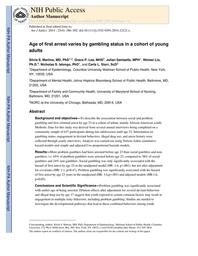 thumbnail for Martins_Age of first arrest varies by gambling status in a cohort of young adults.pdf