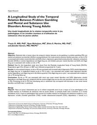 thumbnail for Afifi_A Longitudinal Study of the Temporal Relation Between Problem Gambling and Mental and Substance Use Disorders Among Young Adults..pdf