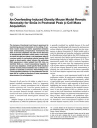 thumbnail for Bartolomé et al. - 2022 - An overfeeding-induced obesity mouse model reveals.pdf