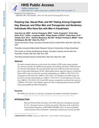 thumbnail for Polydrug Use, Sexual Risk, & HIV Testing Among MSM in Kaz_AIDS Education and Prevention.pdf