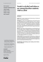 thumbnail for Sánchez_Trends in alcohol and tobacco use among Brazilian students 1989 to 2010..pdf