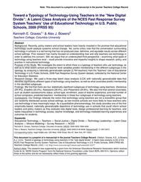 thumbnail for Graves and Bowers 2018 Teacher Tech LCA TCR.pdf