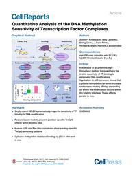 thumbnail for Quantitative Analysis of the DNA Methylation Sensitivity of Transcription Factor Complexes.pdf