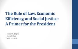 thumbnail for The Rule of Law, Economic Efficiency, and Social Justice_0.pdf