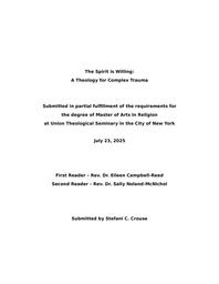 thumbnail for The Spirit is Willing - A Theology for Complex Trauma - Final.docx