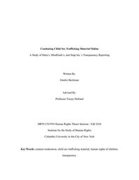 thumbnail for Combating Child Sex Trafficking Material Online - Emelie Beckman.pdf