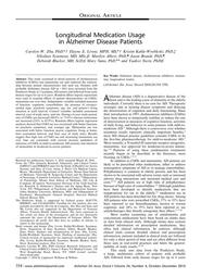 thumbnail for Longitudinal medication usage in Alzheimer dis.pdf