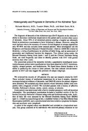 thumbnail for Heterogeneity and Prognosis in Dementia of the.pdf