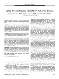 thumbnail for Verbal fluency predicts mortality in AD.pdf