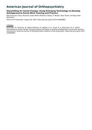 thumbnail for Storytelling for Social Change_Journal of Orthopsychiatry.pdf
