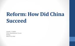 thumbnail for Reform Success of China FINAL.pdf