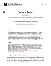 thumbnail for ann_010_fa_14_CarlsonKatz_CastinginaFrameMold.pdf