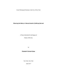 thumbnail for Estes_Silencing the Martyr in Isaiah 53 07282017.pdf