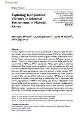 thumbnail for Winter et al. - 2023 - Exploring Non-partner Violence in Informal Settlem.pdf