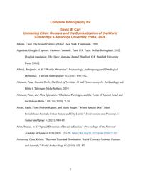 thumbnail for David M Carr Unmaking Eden Complete Bibliography of Cited Works.pdf