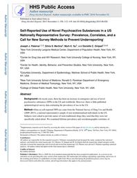 thumbnail for Palamar_Self-reported use of novel psychoactive substances in a US nationally representative survey Prevalence, correlates, and a call for new survey methods to prevent underreporting..pdf