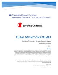 thumbnail for Rural Definitions Brief_FINAL.pdf