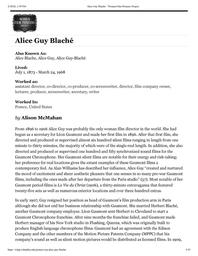 thumbnail for Alice Guy Blaché – Women Film Pioneers Project.pdf